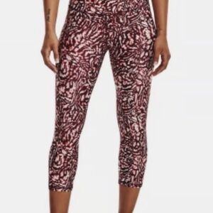 Under Armour Pink Black Printed Leggings Size Small